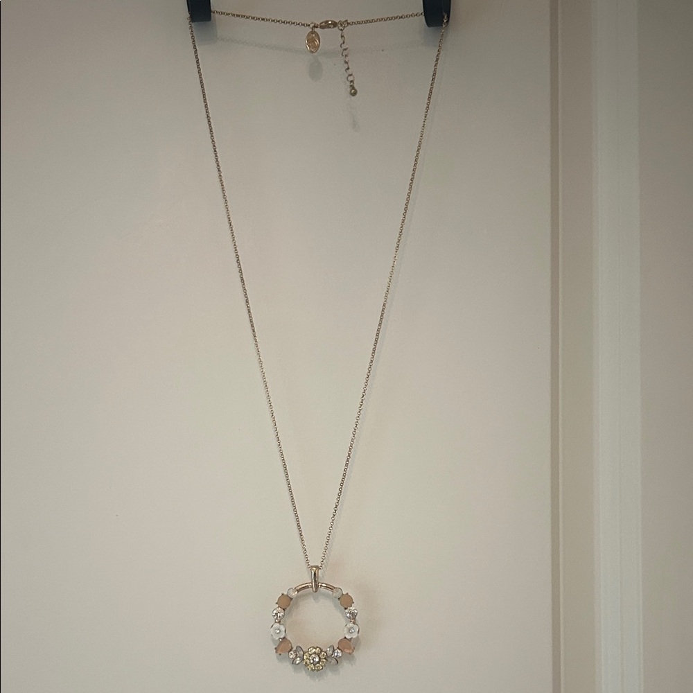 Charming Charlie Gold and Silver Circle Necklace